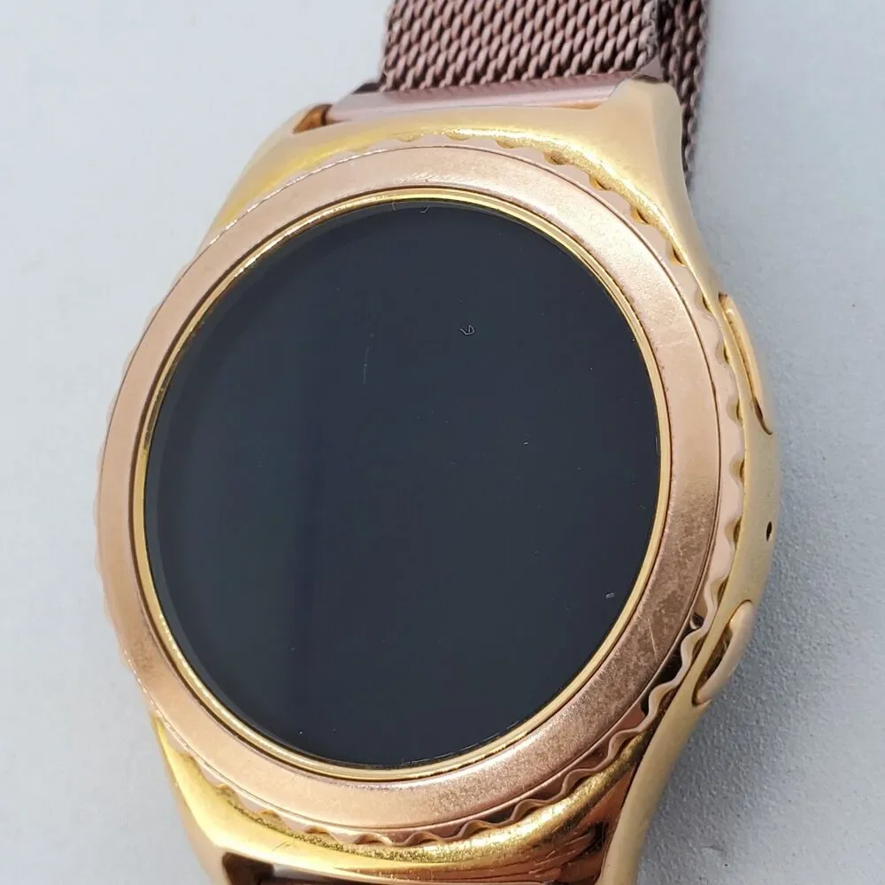 Samsung‎ Galaxy Gear S2 40MM Rose Gold Case Rose Gold Milanese Band Working